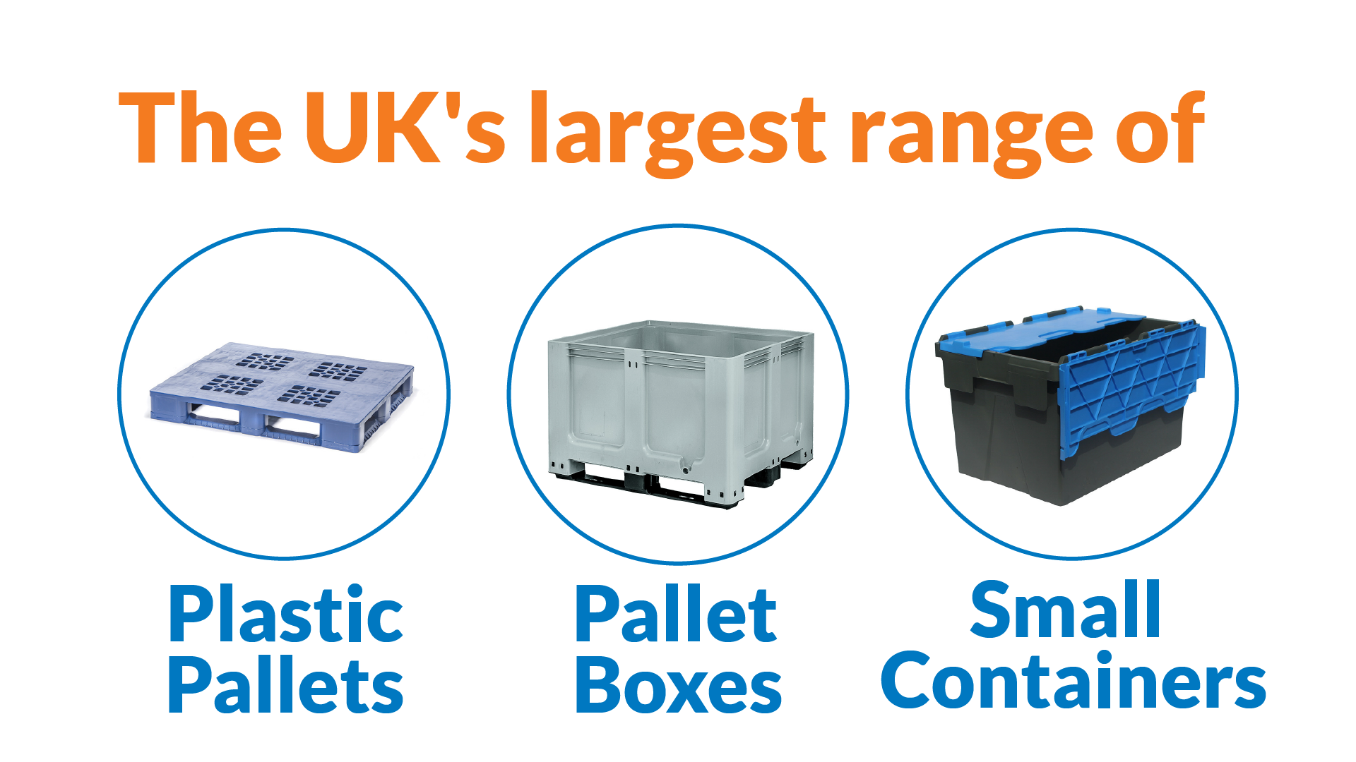 The UK's largest range of plastic pallets, pallet boxes and small containers